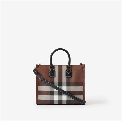 Burberry dark birch brown tote